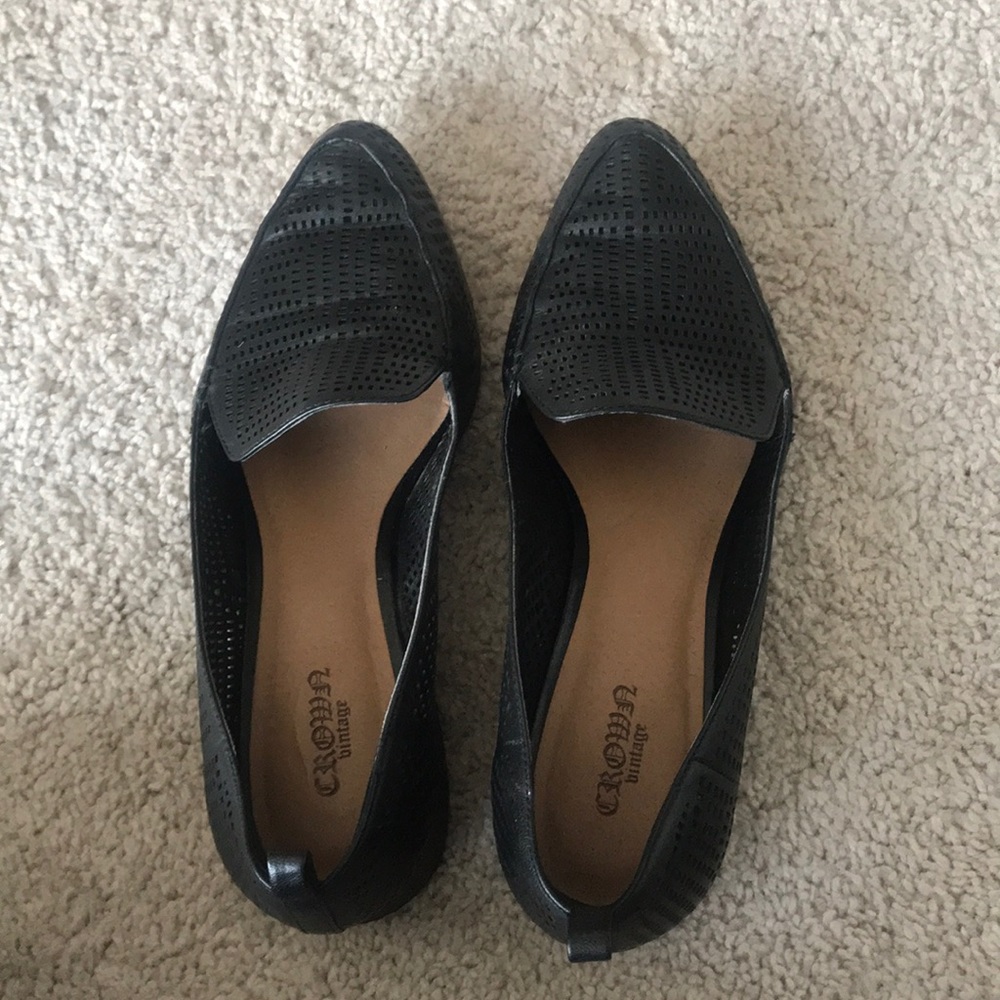 Crown vintage Veneta loafer black